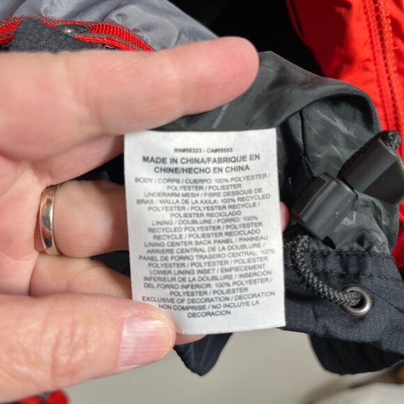 Nike Kampai Snowboard Jacket Large Waterproof Breathable Pit Zippers Red/Org Blk - Picture 16 of 16